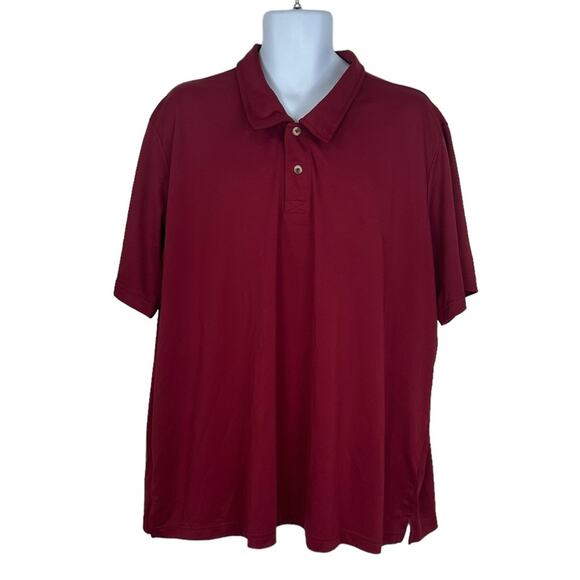 Dickies Polo Shirt Burgundy Size 3XL - Picture 1 of 6